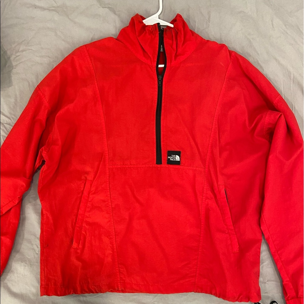 Vintage north face red windbreaker medium